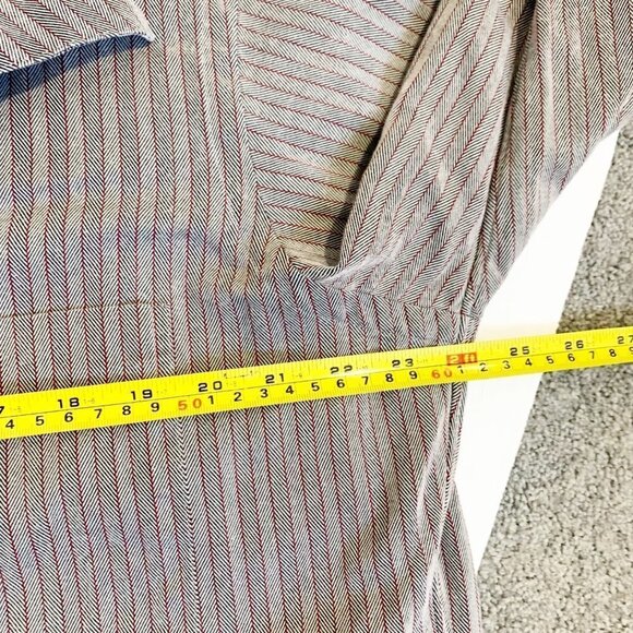 🌷 sale* Paul Fredrick Finest 100% Cotton Sport Shirt Size Medium Gray - Picture 8 of 10